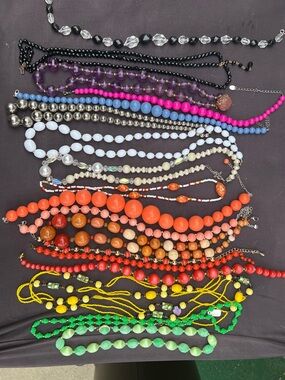 Assorted Women’s Beaded Necklaces - Multicolor Set